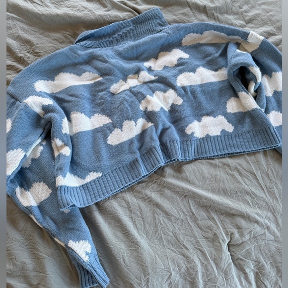 Nasty Gal 2pc Cloud Print Knit Lounge Set - Picture 9 of 9